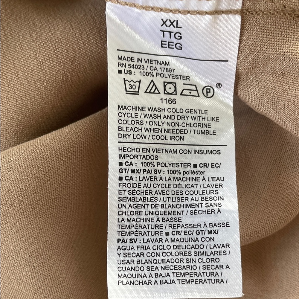 Old Navy Cream Slip Midi Skirt with Side Slit - Picture 2 of 6